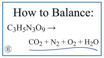 Balancing the Equation C7H5N3O6 = N2 + H2 + CO + C (and Type of Reaction)