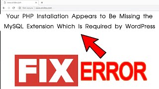 [🔴LIVE] How to solve PHP installation appears to be missing the MySQL extension?