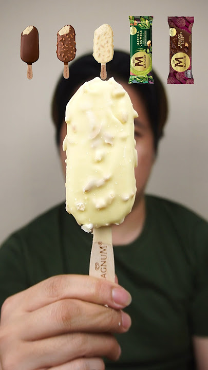 MAKAN BERBAGAI MACAM VARIAN ES KRIM MAGNUM #asmr #shorts #icecream