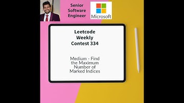 Leetcode Weekly contest 334 - Medium - Find the Maximum Number of Marked Indices