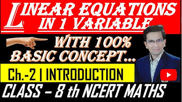 linear equations in one variable class 8 | introduction | Exercise 2.1 | NCERT | CBSE | tricks