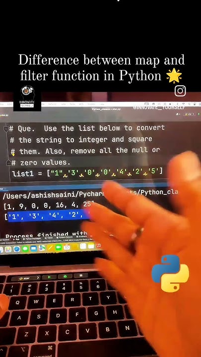 Difference between map and filter function in Python 🌟#map #filter # ...