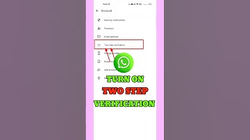 How to enable two step verification in WhatsApp ||#shorts #viral #whatsapp