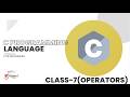 C PROGRAMMING LANGUAGE OPERATORS(PART-2)