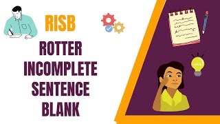 Rotter Incomplete Sentence Blank Test #RISB #test #psychology #interpretation #video