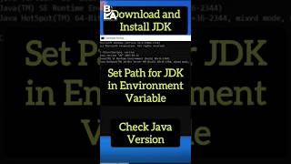 Download and Install JDK | Set Path for JDK in Environment Variables | Check Java Version in CMD