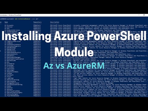 How to install Az module | Installer le module Az PowerShell