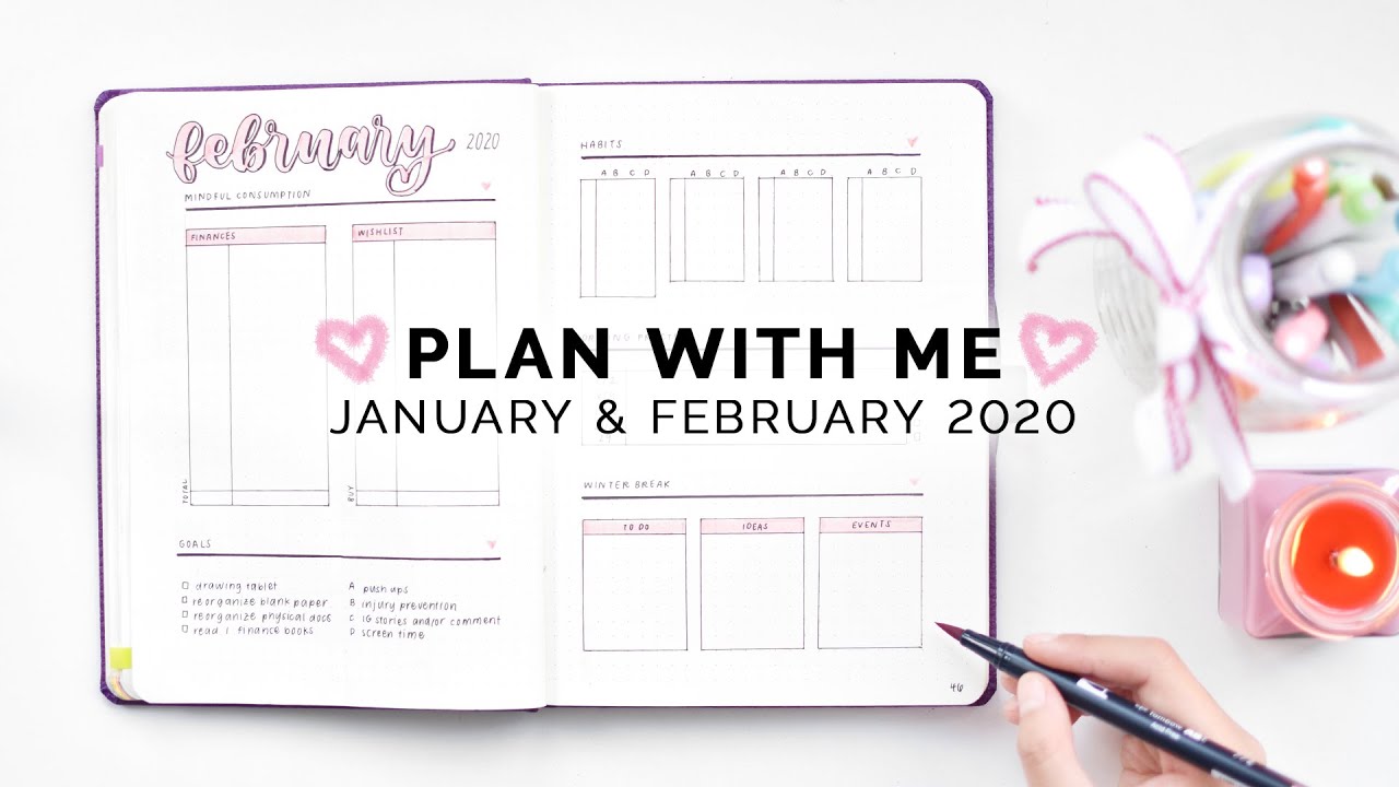 2020 Bullet Journal Set Up + January Plan With Me 💫 