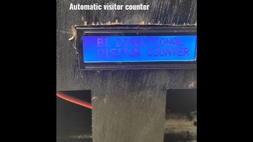 Automatic visitor counter# classroom students counting project# visitor counter project#