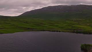 Calda house Ardvreck castle loch Assynt.  Scotland  Mavic 4 Pro HDR