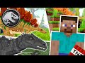 Consegui um emprego no Jurassic World no MINECRAFT! | Compilado de todos os episódios