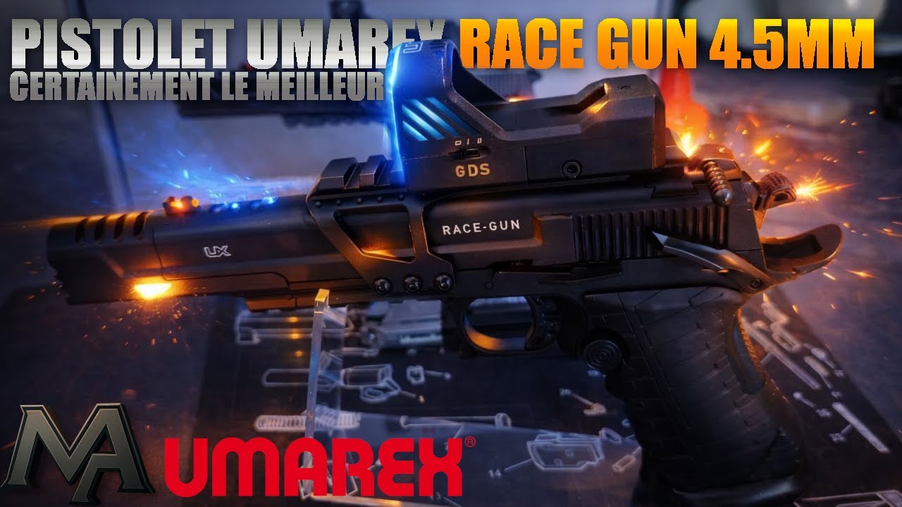 Umarex RACE GUN 4.5mm BBs ! Le meilleur pistolet CO2 que j'ai testé !