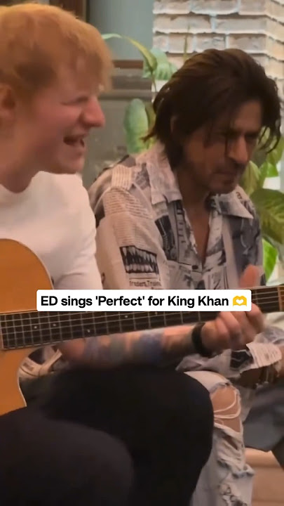 ED Sheeran sings Perfect for Shah Rukh Khan! ❤️😍 #shahrukhan #edsheeran #koimoi