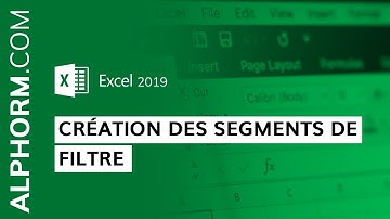 Formation Excel 2019 : Concevoir un Tableau de Bord Interactif : Création des segments de filtre