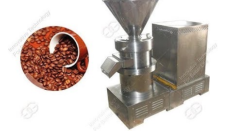 Video of Roasted Cocoa Bean Grinding Machine. Email: cara@machinehall.com