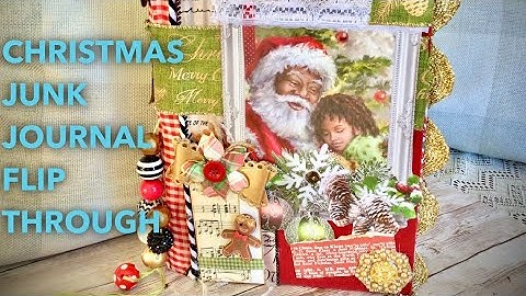 CHRISTMAS JOURNAL FLIP THROUGH | WOW! MUST SEE😍🌲❤️| #junkjournal