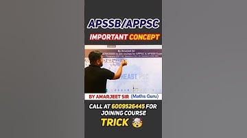 APSSB Previous Year Questions I Elementary Maths I by Amarjeet Sir #shorts #apssb