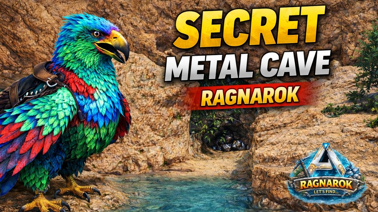 Secret Metal Cave Location Ragnarok | ARK Survival Ascended - YouTube