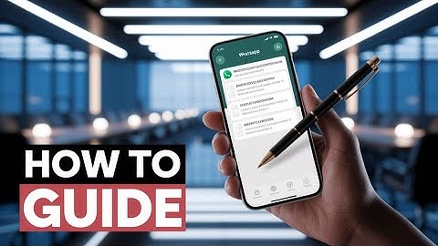 How To Use WhatsApp As Notepad in 2 minute