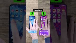 Google Pixel 8a vs iPhone 15 Pro Max speed test