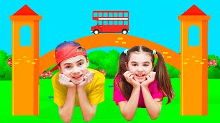 Video thumbnail of "London Bridge Is Falling Down Song | Poli and Nick - Kids Songs"