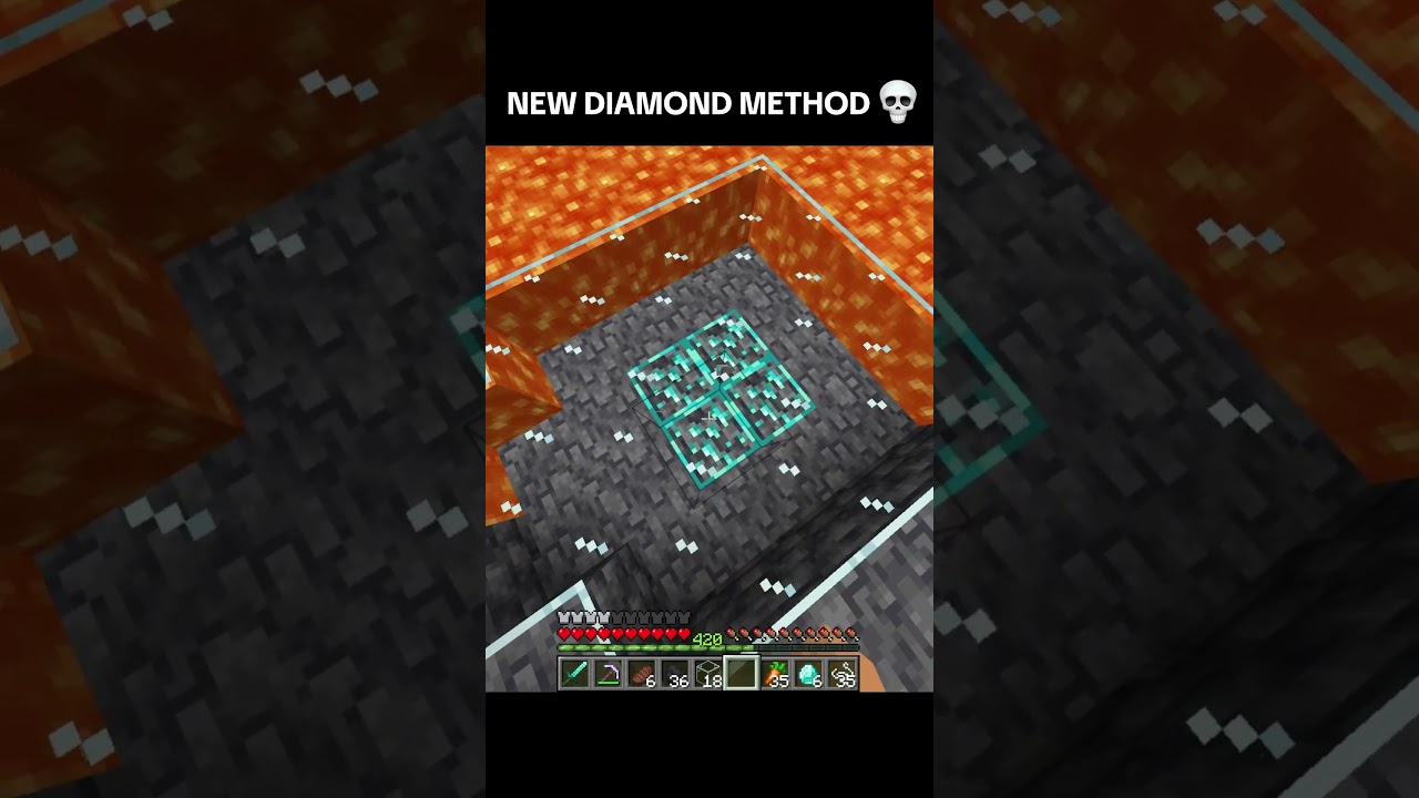 I FOUND A NEW DIAMOND METHOD 💀 (Anxiety) #minecraft