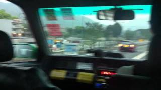 Hong kong taxi ride -