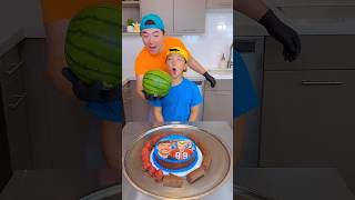 MrBeast cake vs strawberry milk ice cream challenge!🍨 #mrbeast #funny by Ethan Funny Family