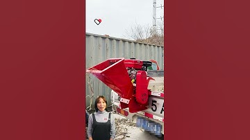 The tree branch crusher has powerful crushing performance #fcnfm #shorts #shredder #wood