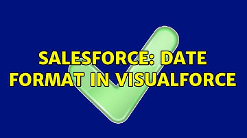 Salesforce: Date Format in VisualForce (2 Solutions!!)