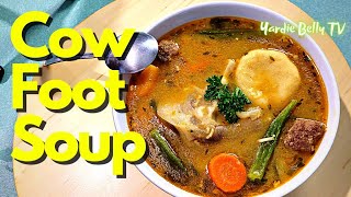 HOW TO MAKE JAMAICAN COW FOOT SOUP | JAMAICAN STYLE COW HEEL SOUP RECIPE screenshot 1