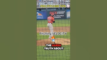 HARSH Truth about Pitching VELOCITY 🔥 PRO PITCHER TIPS ⚾️