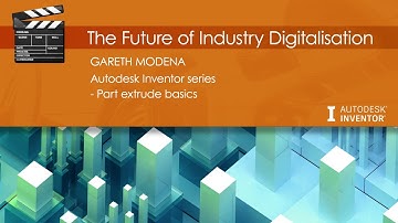 Basic part extrusion with Autodesk Inventor