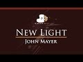 John Mayer - New Light - HIGHER Key (Piano Karaoke / Sing Along)