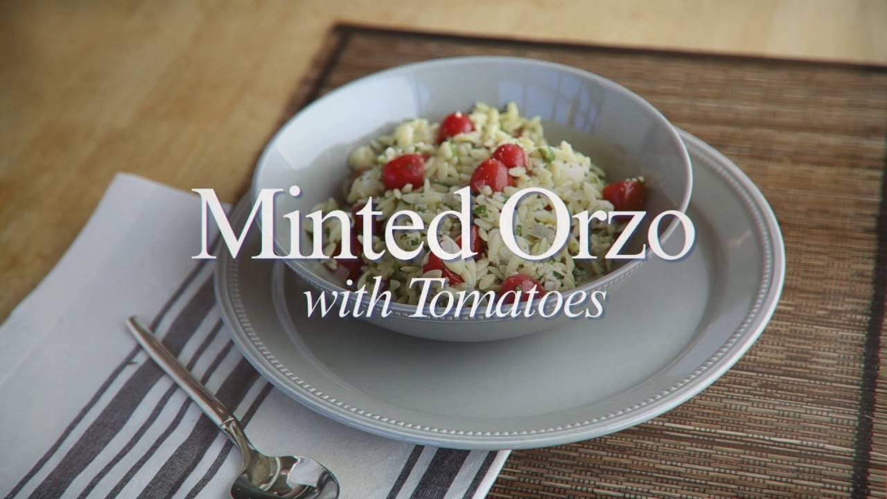 Minted Orzo with Tomatoes