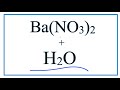 Barium Nitrate and Nitrate Ions