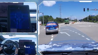 Zeekr Autonomous Driving - Left Turn And U-Turn At Busy Intersection