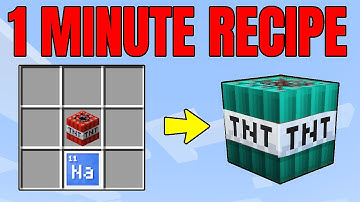 How To Craft Underwater TNT - 1 MINUTE MINECRAFT RECIPES