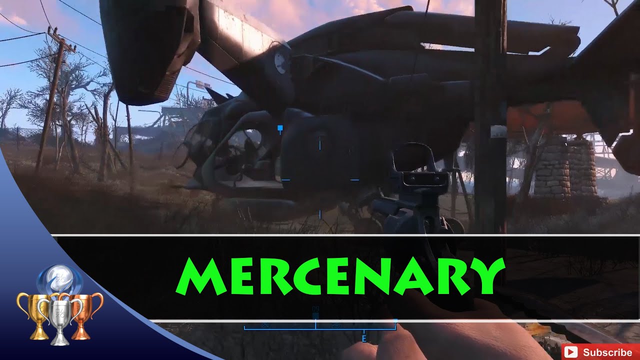 Fallout 4 Mercenary Trophy – 50 Fast, Easy & Repeatable Miscellaneous Quest Objectives