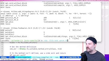 Hacking on TenderJIT and do some LLDB stuff