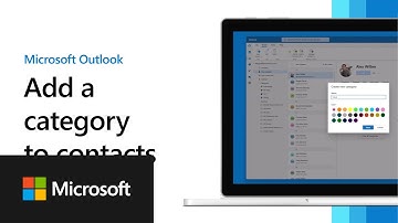 How to add a category to a contact | New Outlook for Windows