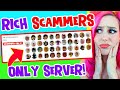 I Joined A RICH SCAMMER ONLY SERVER And SCAMMED The SCAMMERS In Adopt Me.. (Roblox)