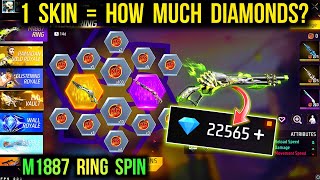 New M1887 Skin Free Fire | How Much Diamonds For 1 Skin? M1887 Ring Event Spin