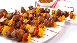 Chicken Skewers Recipe - How to make Chicken Kabobs in the oven (Kebabs)