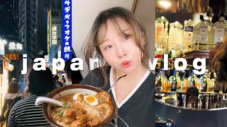 japan vlog! landing in tokyo, eating ramen, &amp; hanging with friends!