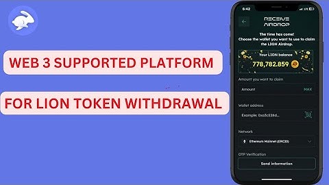 Web 3 Supported Platform For Lion Token Withdrawal | Withdraw Lion Token | Claim Lion Token