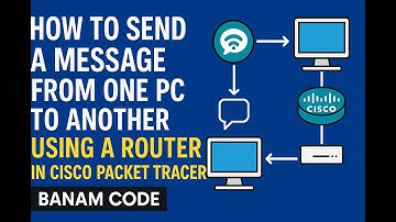 How to Send a Message from One PC to Another Using a Router in Cisco Packet Tracer | Banam Code