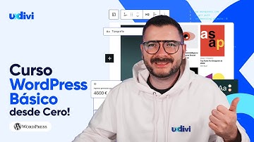 ✅ Curso de WORDPRESS básico desde cero ACTUALIZADO ¡Disponible AHORA MISMO en uxdivi.com! 😎