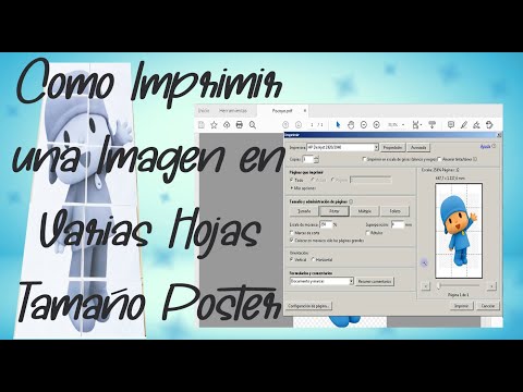 Como Imprimir una imagen en Varias Hojas // Tamaño Poster - How to Print a Poster Size Image