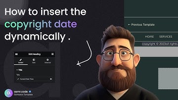 How to insert copyright date dynamically with Elementor - in 1 minute
